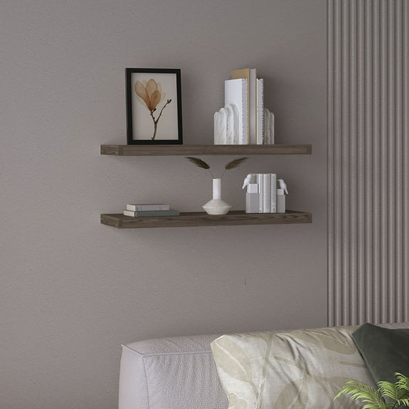 31.5" Wide Floating Shelves Set Of 2, Shelves For Wall Decor & Storage