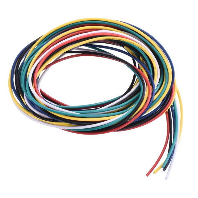 Cable de conexión de PVC de 26 AWG 1.5m/5ft, cable eléctrico flexible de cobre estañado de 6 colores, 1.5mm