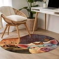 thumbnail image 4 of Small Round Rug 3Ft Washable Non-Slip, Farm Pig Circle Area Rugs for Living Room Bedroom, Farmhouse Barn Funny Animals Butterfly Indoor Floor Mats Carpet Runner for Home Decor, 4 of 8