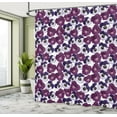 thumbnail image 5 of Ambesonne Pansy Shower Curtain, Spring Purple Blossoms Art, 69"Wx84"L, Multicolor and White, 5 of 5