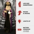 thumbnail image 5 of Haunted Hill Farm 6.25 ft Wizard Animatronic with Lights and Sound, HHWIZARD-1FLSA, 5 of 13