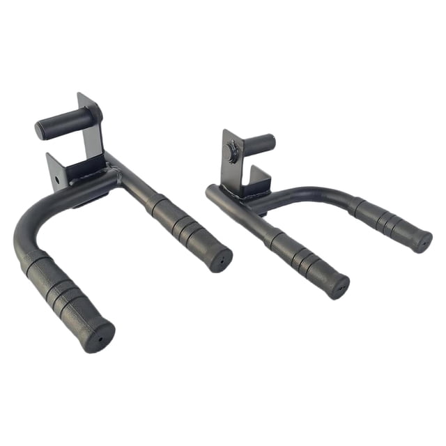 ZLight 2 Pieces Dip Bar Barbell Rack Chest Pull margin up Install Holders Easy to Wide Training Wide margin