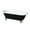 Black / White / Oil Rubbed Bronze, variant on Aqua Eden VBTND663013NB0 66" Cast Iron Oval Double Ended Clawfoot Tub (No Faucet Drillings), White/Matte Black