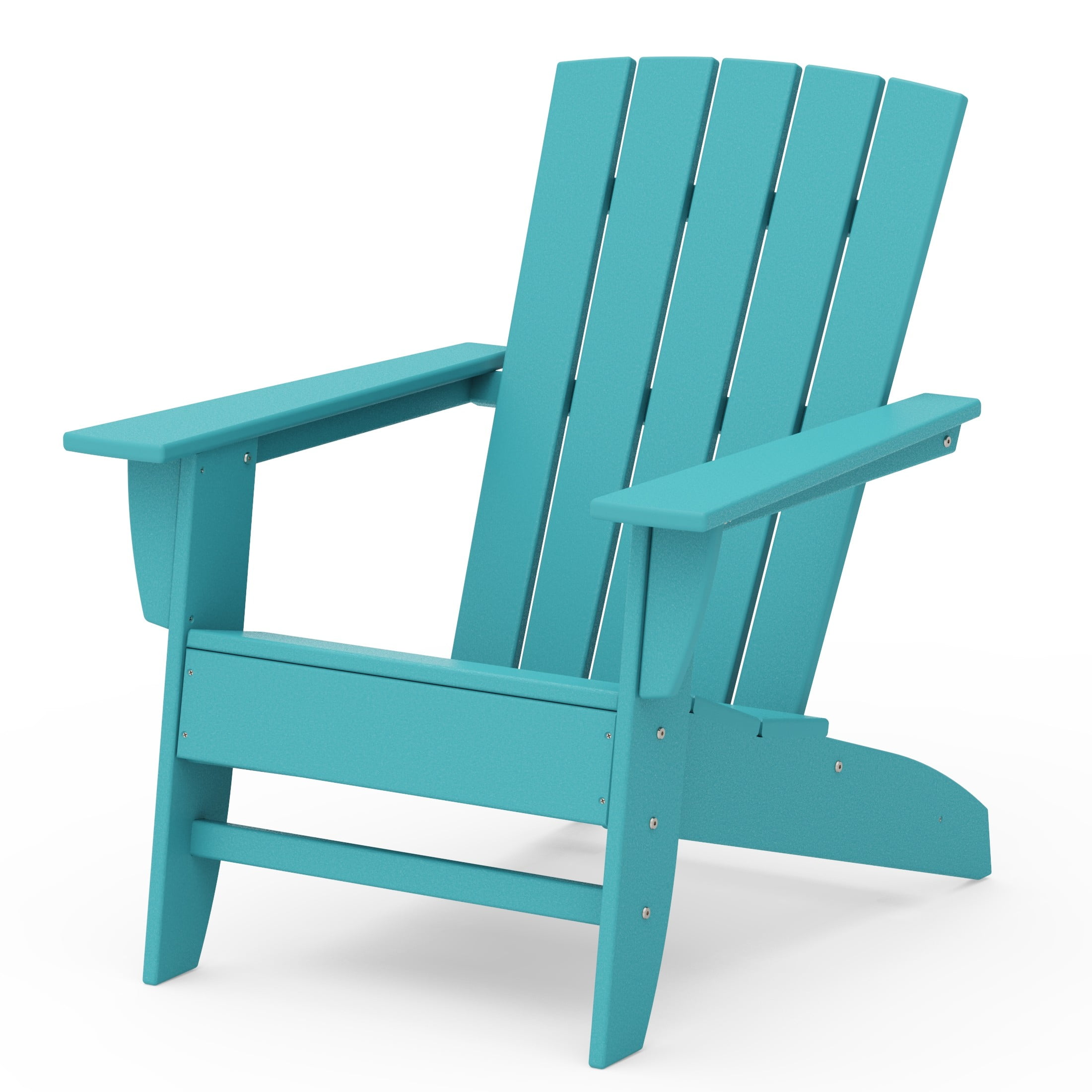 Better Homes & Gardens by POLYWOOD Southlake Outdoor Modern Adirondack Chair, All-Weather HDPE, Patio Seat, in Aruba