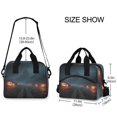 thumbnail image 3 of Insulated Crossbody Lunch Bag 10L Lunch Tote with Adjustable Shoulder Strap for Work Office Picnic Halloween Night, 3 of 6