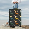 thumbnail image 6 of Picia Plaid Dachshund Luggage Protector Cover Thicken Suitcase Protector Cover Fit 18-32 Inch Luggage-X-Large, 6 of 9