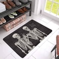 thumbnail image 3 of MKHERT Funny Human Skeletons Best Friends Posing Doormat Rug Home Decor Floor Mat Bath Mat 30x18 inch, 3 of 3