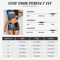 thumbnail image 5 of Sikiie Vintage Black white Plant skull Workout Shorts Women Scrunch Butt Gym Shorts Seamless High Waist Tummy Control Yoga Biker Athletic Shorts-Large, 5 of 8