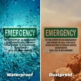 thumbnail image 6 of (2 Pack) In The Event Of An Use Phone To OSHA Emergency Sign 18 Inch X 12 Inch Indoor / Outdoor Rust-Free Aluminum Metal Signs for Workplace, Workshop, and Construction Site, Made in, 6 of 8