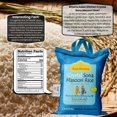 thumbnail image 3 of Asian Kitchen Crystal Sona Masoori Aged Rice 4-Pound Bag, 4lbs (1.81kg) Short Grain Rice ~ All Natural | Gluten Friendly | Vegan | Indian Origin | Export Quality, 3 of 10