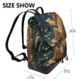 thumbnail image 2 of Disketp Leopard Reading Tarot Cards Mochila de Cuero para Mujer, Bolso de Espalda Antirrobo con Estilo para Viaje, Trabajo y Uso Diario, 2 of 4