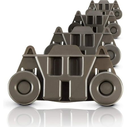 UPGRADED W10195416 (Packs of 4), Dishwasher Lower Wheels Metal shaft Replacement Parts,Height 2.83 In for Kitchen Aid whirlpool kenmore maytag Kitchenaid Wheels for Dishwasher