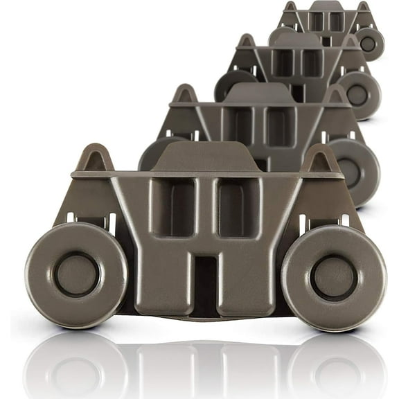 UPGRADED W10195416 (Packs of 4), Dishwasher Lower Wheels Metal shaft Replacement Parts,Height 2.83 In for Kitchen Aid whirlpool kenmore maytag Kitchenaid Wheels for Dishwasher