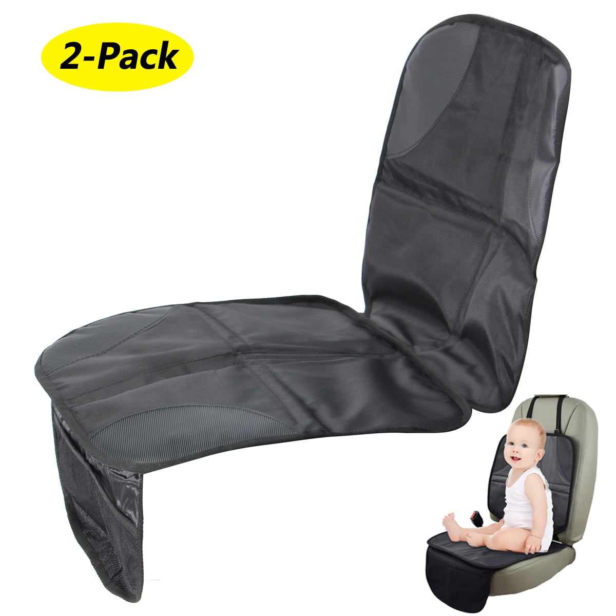 2Pack Infant Baby Car Seat Protector Mat Cushion Anti Slip Waterproof
