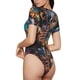thumbnail image 2 of Balery Whimsical Animal Spiral Body de cuello redondo de manga corta para mujer Tops de manga corta Tops básicos-XX-Large, 2 of 7
