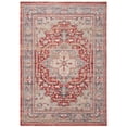 thumbnail image 2 of SAFAVIEH Kenitra Eleanora Floral Bordered Polyester Area Rug, Red/Blue, 5' x 8', 2 of 9