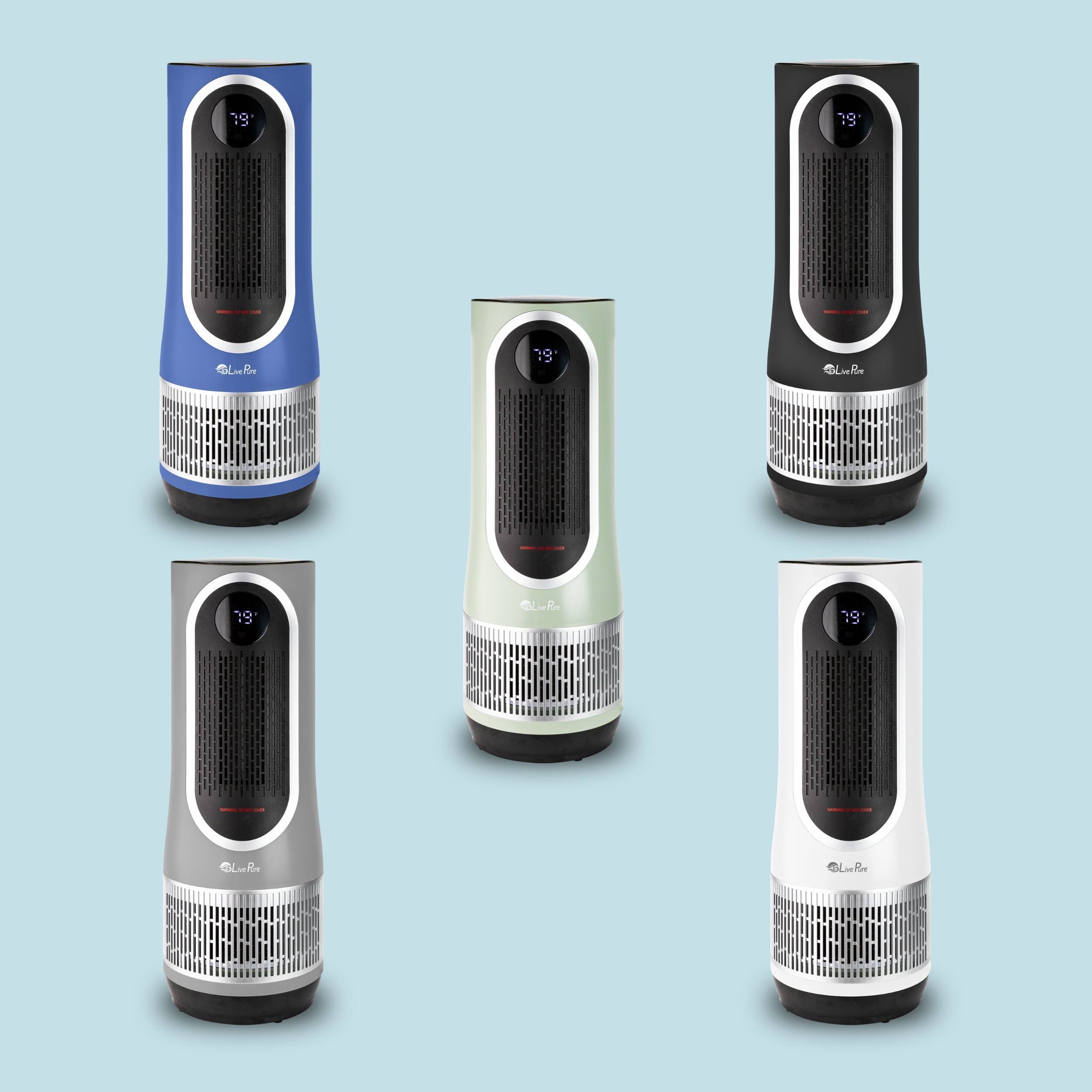 LivePure 3 in 1 Clean Heat Air Purifier/Fan & Heater. Sage