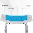thumbnail image 4 of HomCom 6-Level Adjustable Curved Bath Stool Spa Shower Chair Non-Slip Design for the Elderly, Injured, & Pregnant Women, 4 of 10