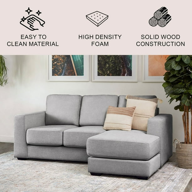 Elliot Reversible Sofa Chaise Sectional, Assorted Colors
