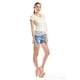 thumbnail image 2 of Blusa doble de mesh con bordado Roman Fashion/Juvenil, 2366 (Beige) beige EG, 2 of 6