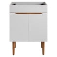 thumbnail image 3 of Modway Harvest 24" Mahogany Wood Bathroom Vanity Cabinet in Gray/Walnut, 3 of 7