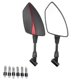 thumbnail image 1 of Motorcycle Universal 10mm 8mm Rearview Mirror Side Mirror Red, 1 of 5