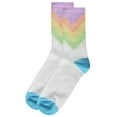 thumbnail image 3 of MeMoi Women's Multicolor Pastel Arrow Crew Sock - Mens - Male, 3 of 4