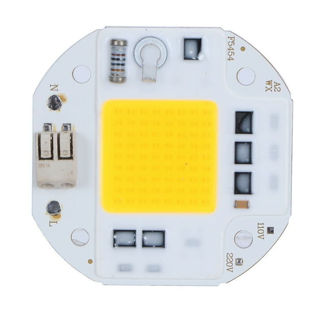 AC220V 50W fuente de luz de chip integrado bombilla de foco COB de alto brillo blanco cálido