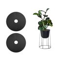 thumbnail image 1 of 2PCS Black Color Tree Cover Ring Weed Control Non Woven Degradable Tree Protection Weed Barrier Mat Landscape Fabric, 1 of 13