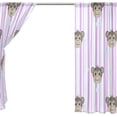 thumbnail image 4 of Coolnut Monkey Faces Stripe Semi Sheer Curtains Window Voile Drapes Panels Treatment-55x78in for Living Room Bedroom Kids Room, 2 Pieces, 4 of 4