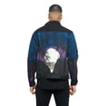 thumbnail image 3 of Victorious Men's Casual Distressed Airbrush City Denim Jean Jacket DK167 - Night - Small, 3 of 6