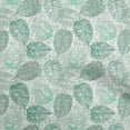 thumbnail image 1 of oneOone Velvet Dusty Teal Green Fabric Leaves Craft Projects Decor Fabric Printed By The Yard 58 Inch Wide, 1 of 7