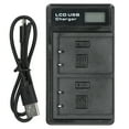 thumbnail image 1 of Cargador de batería portátil para cámara BLS5, cargador dual USB con pantalla LCD., 1 of 14
