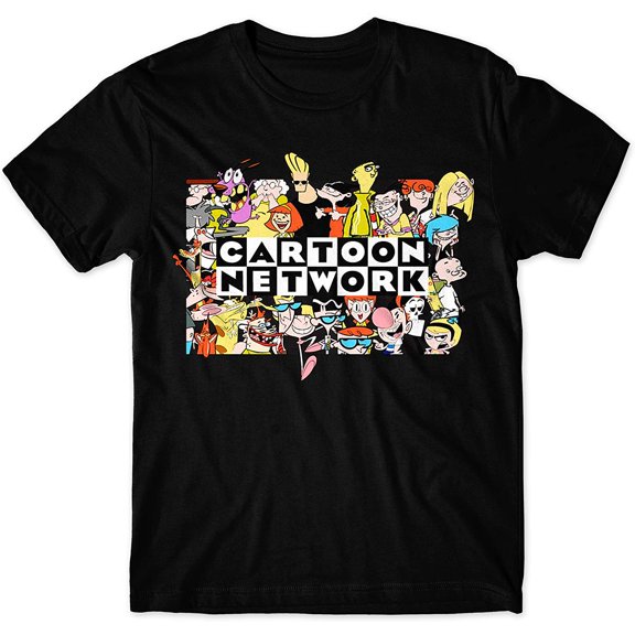 Cartoon Network Logo Throwback Classic T-Shirt X-Large Black