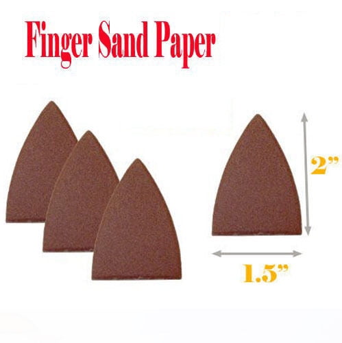Triangle Sanding Pads Hook and Loop Assorted Sandpaper For Oscillating Multitool 