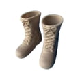 thumbnail image 3 of Bota de pantorrilla para muñeca masculina a escala 1:6, simulación de bota de pantorrilla con cordones, moda informal, punta redonda para muñeca, 3 of 7
