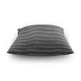 thumbnail image 4 of Black Wavy Textured Pattern 20x20 Inch Plush Velvet Pillowcase Double Sided Print, Hidden Zipper, 4 of 7