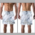 thumbnail image 3 of luoweisi Men's Beach Shorts Quick Dry Swim Trunks with Mesh Lining Marble Texture M, 3 of 5
