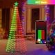 thumbnail image 4 of Árbol de Navidad con iluminación Holaurora de 8 pies y 340 LED con adorno en forma de estrella, 4 of 7