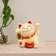 thumbnail image 4 of Figuras de gato de dibujos animados con brazo que agita, colección de adornos de Feng Shui, estatua de gato Amarillo, 4 of 9