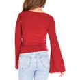 thumbnail image 3 of Lyss Loo Something Magical Bell Sleeve V-Neck Top, 3 of 5