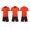 Orange, variant on Red Kids Tracksuit Set for Boys & Girls 4-13 Years, Quick-Dry 2-Piece Athletic Outfit for Team Sports, PE Class & Casual Play,Size 6-7T