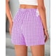thumbnail image 2 of Shorts PRETTYGARDEN 2025 Verano Vichy Morado M, 2 of 9