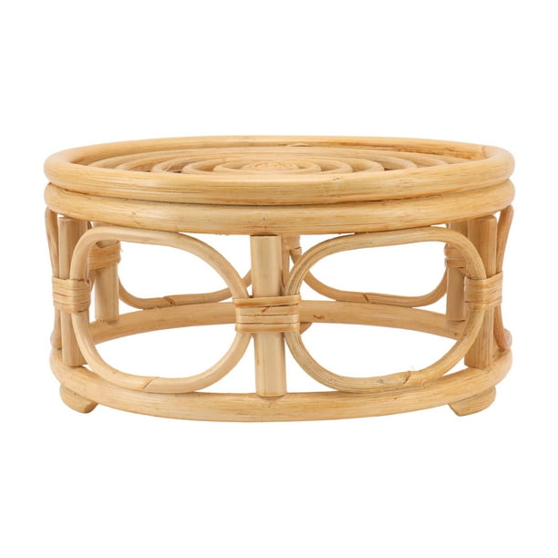 Soporte para plantas naturales, soporte para plantas de interior de ratán, soporte para plantas de mimbre, soporte para macetas, uso conveniente