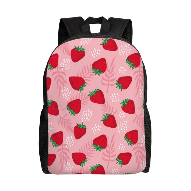 Balery Strawberry Mochila - Mochila Estilosa y Duradera para Laptop de 15 Pulgadas con Tela Oxford Impermeable