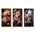 thumbnail image 2 of Designart "Dream of Pink and Blue Wildflowers III" Floral Framed Wall Art Set Of 3 - Pink Floral Frame Gallery Wall Set For Home Decor, 2 of 7
