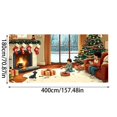 thumbnail image 3 of Trovenix Christmas Garage Door Large Festive Holiday Background Flag Decorative Banner For Garage Door Outdoor Indoor Home Party Holiday Decor, 3 of 9