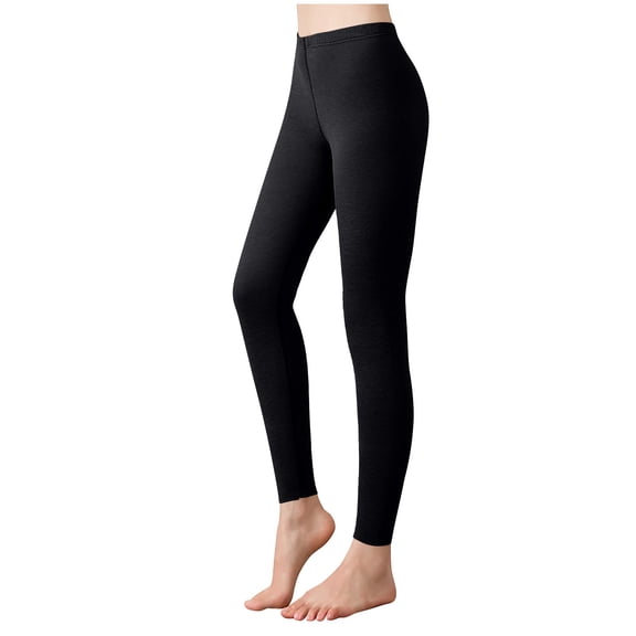 Warop Women's Thermal Leggings, Lightweight and Solid Color, Casual Comfortable for Daily Wear and Winter Activities
