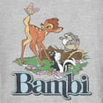 thumbnail image 2 of Junior's Bambi Distressed Classic Scene Graphic Tee Athletic Heather X Large, 2 of 3