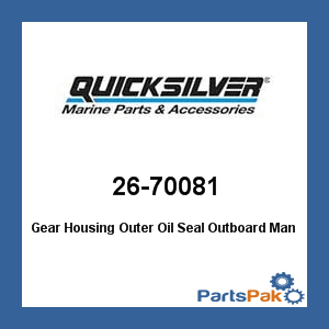 MERCURY QUICKSILVER 26-70081 SEAL